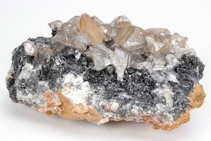 Cerussite Crystals on Galena - Morocco #213557